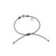Pulsera de plata, oro y turmalina