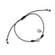Pulsera de plata y brillante lab