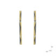 Silver, gold and diamond earrings