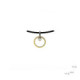 Silver, gold and diamond pendant