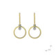Silver, gold and brilliant earrings