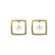 Silver and pearl earrings