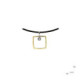 Silver, gold and diamond pendant