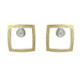 Silver, gold and brilliant earrings