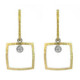 Silver, gold and brilliant earrings