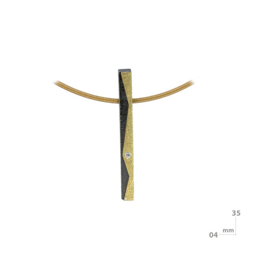 Penjoll de plata, or i DIAMANT LAB