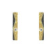 Silver, gold and brilliant earrings