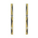 Silver, gold and diamond earrings