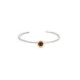 Silver, gold and ruby ​​bracelet