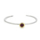 Silver, gold and ruby ​​bracelet