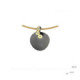 Silver, gold and diamond pendant