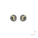 Silver, gold and diamond earrings