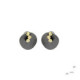 Silver, gold and diamond earrings