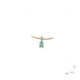 Silver, gold, diamond and emerald pendant