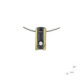 Silver, gold and pearl pendant