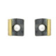 Silver, gold and pearl earrings