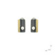 Silver, gold and pearl earrings