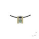 Silver, gold and emerald pendant