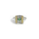 Silver and gold ring