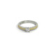 Anell de plata, or i brillant