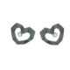 Pendientes de plata y diamante lab