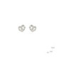 Pendientes de plata y diamante lab