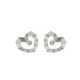 Pendientes de plata y diamante lab