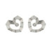 Pendientes de plata y diamante lab