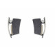 Pendientes de plata, oro y DIAMANT  LAB