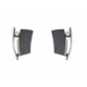 Pendientes de plata, oro y DIAMANT  LAB