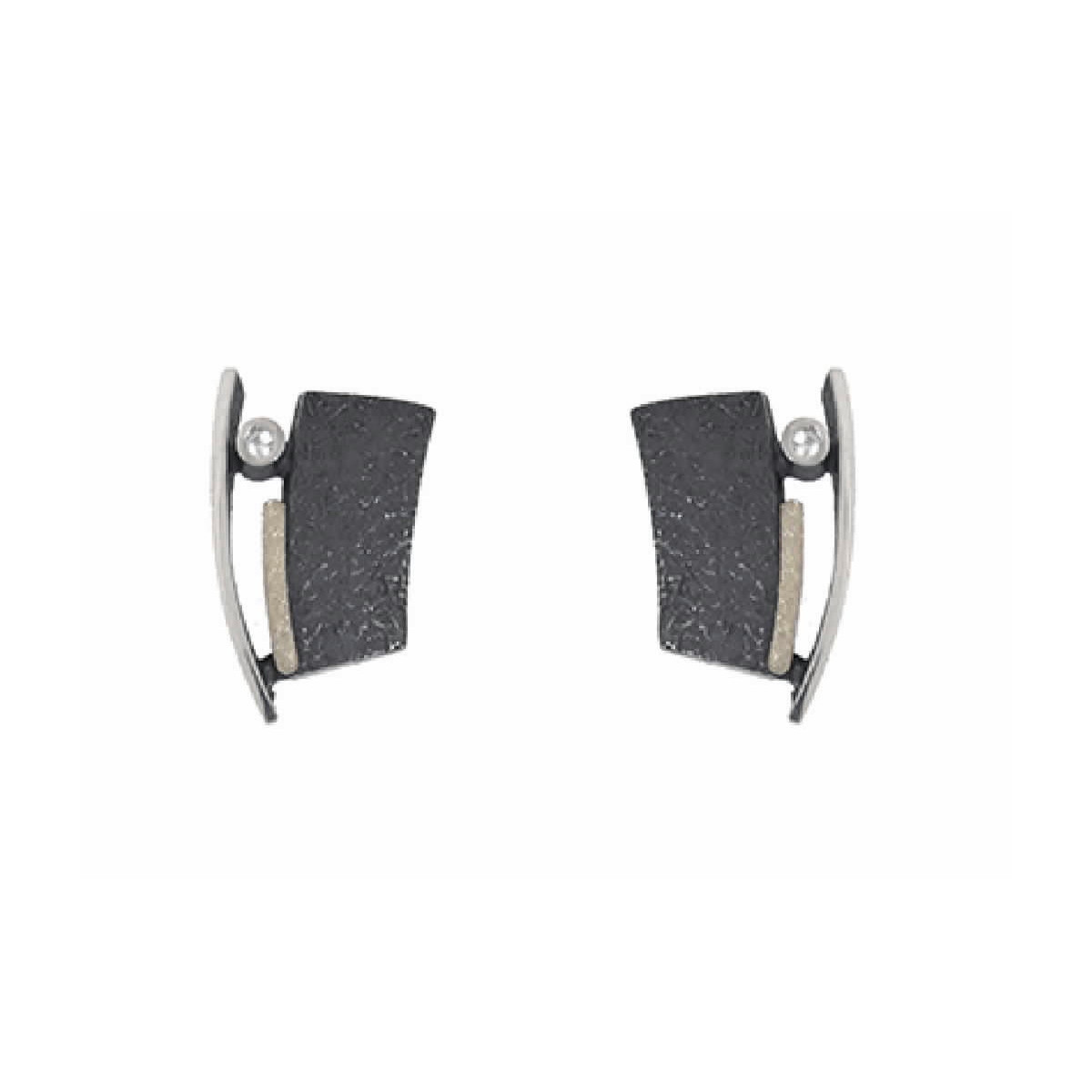 Pendientes de plata, oro y DIAMANT  LAB