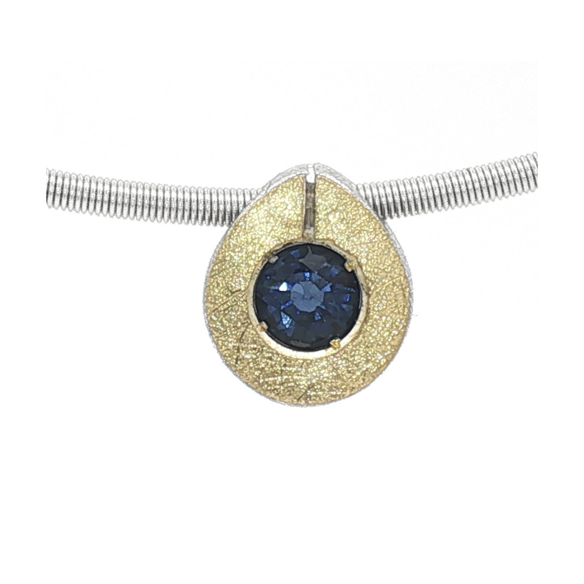 Silver, gold and shaphire