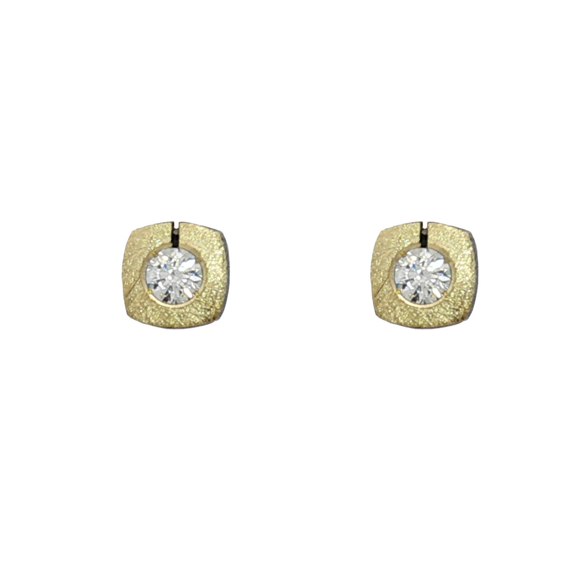 Silver, gold and diamond earrings lab