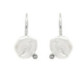 Pendientes de plata, perla y diamante lab