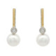 Arracades de plata, or, perla i brillant
