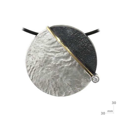 Penjoll de plata, or i brillant lab