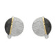 Pendientes de plata, oro y brillant lab