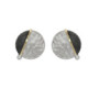 Pendientes de plata, oro y brillant lab