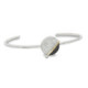 Pulsera de plata, oro y brillante lab