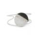 Pulsera de plata, oro y brillante
