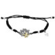 Pulsera de plata, oro y brillante lab