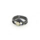 Anillo de plata, oro y brillante lab