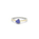 Anillo de plata, oro y tanzanita