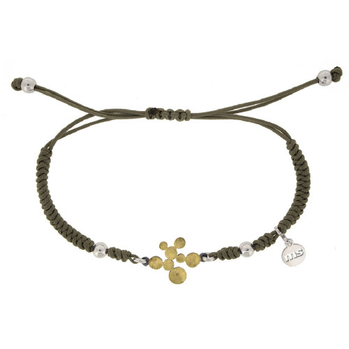 Silver and gold bracelet