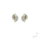 Silver and gold earrings