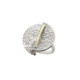 Silver and gold ring