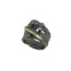 Silver, gold, ruby ​​and brilliant ring
