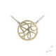 Pendant made of silver, 18k gold and brilliant