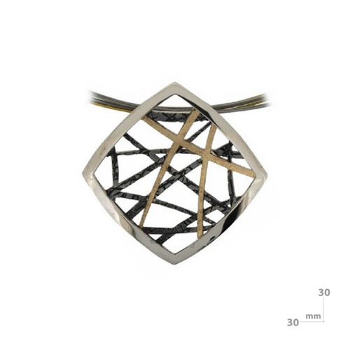 Silver and gold pendant