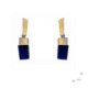 Earrings made of silver, 18k gold, lapis lazuli and brilliant